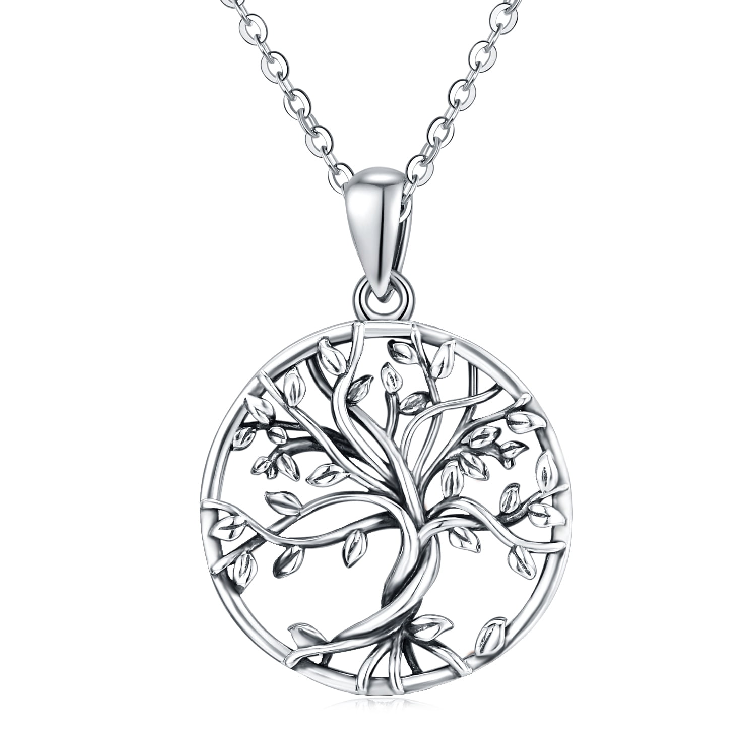 TRISHULA Tree of Life Necklace 925 Sterling Silver Pendant Necklaces ...