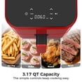 thumbnail image 2 of CONCETTA 3QT Air Fryer, 4-in-1 Air Fry, Roast, Reheat & Dehydrate, Nonstick Basket & Crisper Plate, Red, 2 of 8