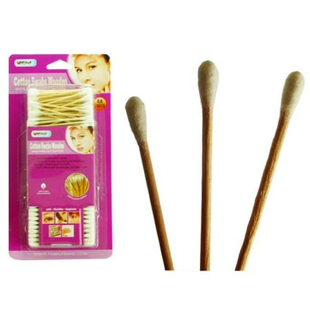 Familymaid 23730 Wooden Cotton Swab, 450 Count - Pack of 72