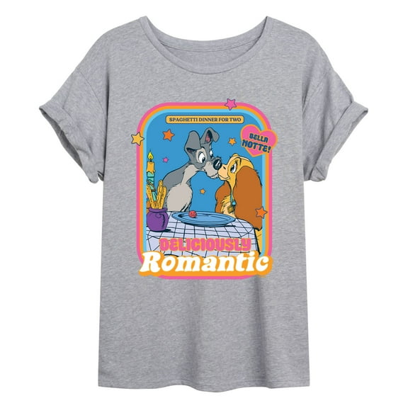 Lady and the Tramp - Delicously Romantic -Women's Oversized T-Shirt