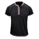 thumbnail image 2 of pstuiky camisetas para hombre, Camiseta de manga corta con cuello redondo y botones para hombre ropa de hombre m, 2 of 4