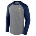 thumbnail image 2 of Men's Fanatics Heather Gray Nashville SC x Johnny Cash Lines Tri-Blend Raglan Long Sleeve T-Shirt, 2 of 3