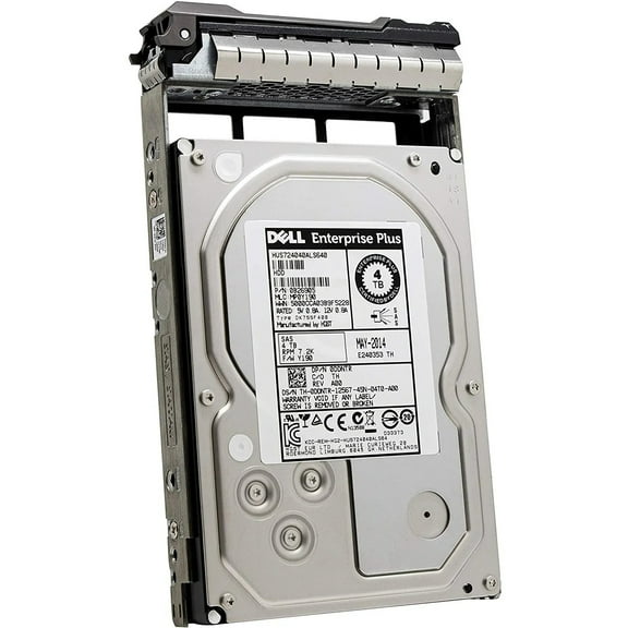 DELL ENTERPRISE CLASS 4TB 7.2K RPM SAS 3.5 6Gbps HARD DRIVE W/TRAY FOR PowerEdge R210 II R220 R310 R320 R410 R415 R420 R510 R515 R520 R710 R720 R720XD T110 II T310 T320 T410 T420 T620 T710