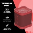 thumbnail image 3 of Skullcandy Terrain Mini XT Wireless Speaker, Portable, IPX7 Waterproof, 14-Hour Battery, True Wireless Stereo, Nylon Wrist Strap, Red, 3 of 8