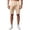 Khaki, variant on uikmnh Shorts Men Men's Summer Linen Shorts with Pockets Short Trousers Beach Shorts Size:M