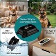 thumbnail image 6 of HoneyOne Dog Training Collar with Remote, 3300FT Range, 3 Modes Beep Vibration Shock, IP67 Waterproof E-Collar for Small Medium Large Dogs, 8-150lbs, 6 of 11