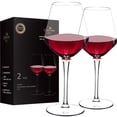 thumbnail image 1 of Juego de 2 copas de vino de plástico Crayline, 450 ml, sin BPA, 1 of 6