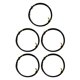 thumbnail image 2 of Tholdsy Alambres artesanales no fáciles de romper líneas de joyería de hilo trenzado para negro Negro 5piezas, 2 of 6