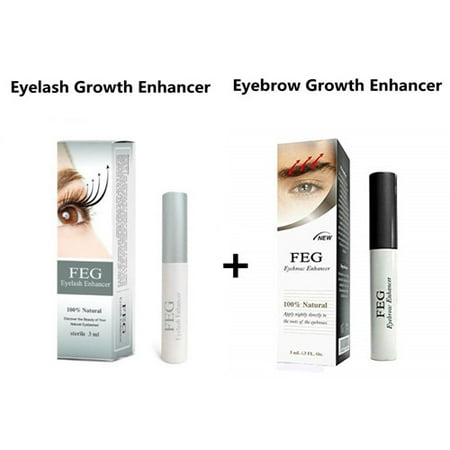 FEG Eyelash & Eyebrow Growth Nourishing Enhancer Eyelash Serum 100% Natural For Longer & Darker,Thicker Eyebrows
