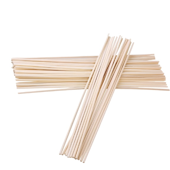 RAGUPEL 50Pack Rattan Diffuser Reeds Natural Rattan Wood Sticks for Essential Oil Diffusion Office Bedroom Accessories