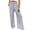 125#Light Gray, variant on Women’s Linen Wide Leg Pants – High Waist with Pockets, Boho Beach, Maternity/Petite/Plus Friendly Pink M