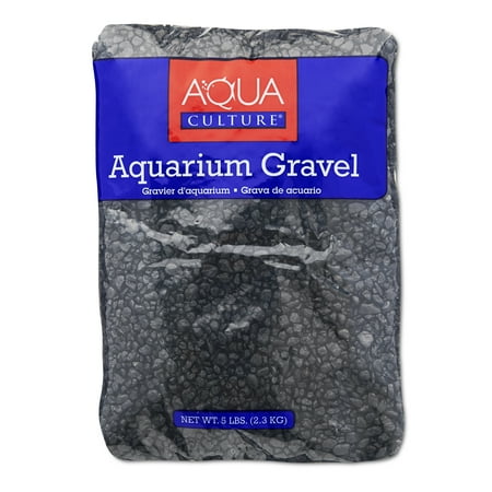 - (2 Pack) Aqua Culture Aquarium Gravel, Black, 5-Pound