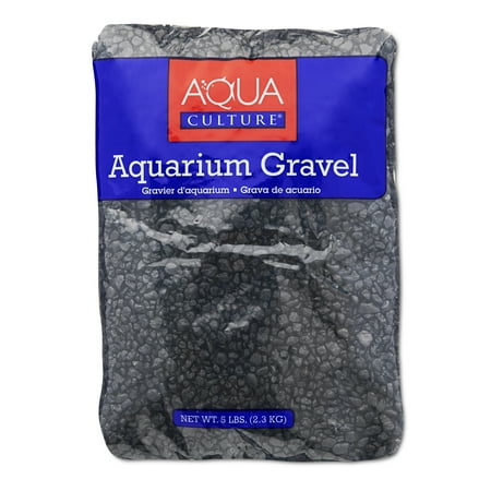 (2 Pack) Aqua Culture Aquarium Gravel, Black, (Best Gravel For Fish Aquarium)