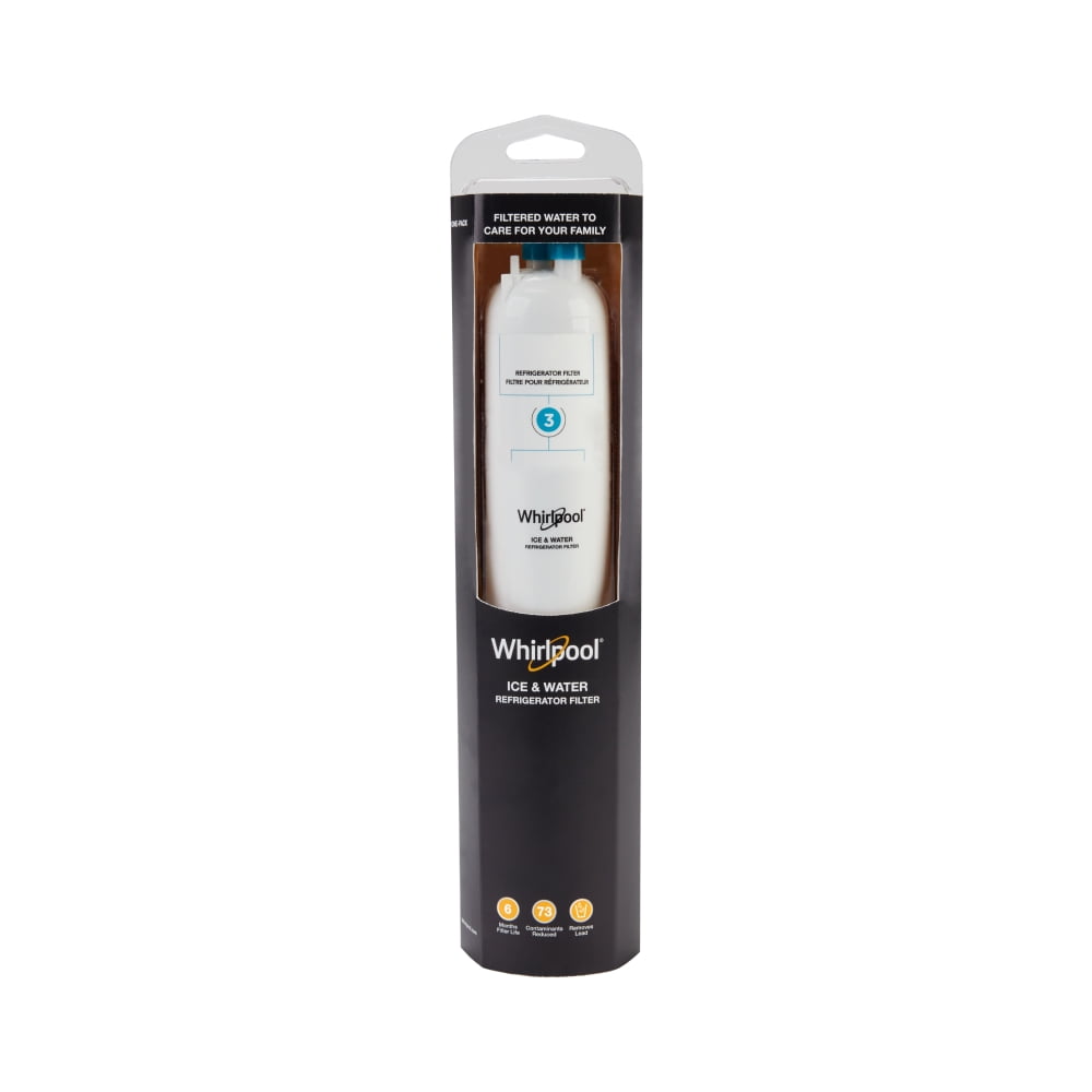 (2 pack) Everydrop by Whirlpool Ice and Water Refrigerator Filter 3, EDR3RXD1, Single-Pack, Aqua