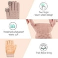 thumbnail image 4 of Uqiangy Warm Gloves Womens Gloves for Cold Weather Womens Gloves Snow Gloves Women Winter Clothing for Women Winter Gloves Men Touch Screen Gloves Women Pink, 4 of 4