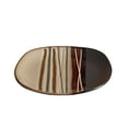thumbnail image 3 of Gibson Home Hometrends Bazaar Brown Stoneware Dinner Plate, 8.5-inch Square, Brown, 3 of 4