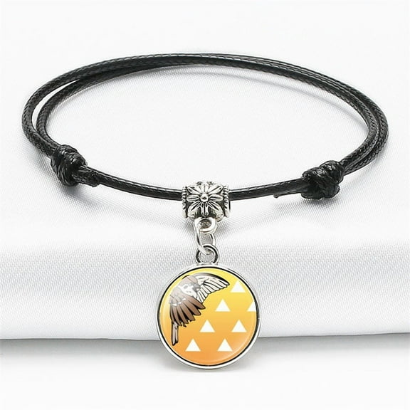 Demon Slayer theme simple color hand rope, animation surrounding time gem bracelet
