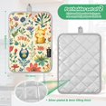 thumbnail image 6 of Yayeee Pot Holders Kitchen Heat Resistant with Pocket 7"x9.8" Cotton Oven Cooking Hot Pads, Floral Animals, 6 of 7