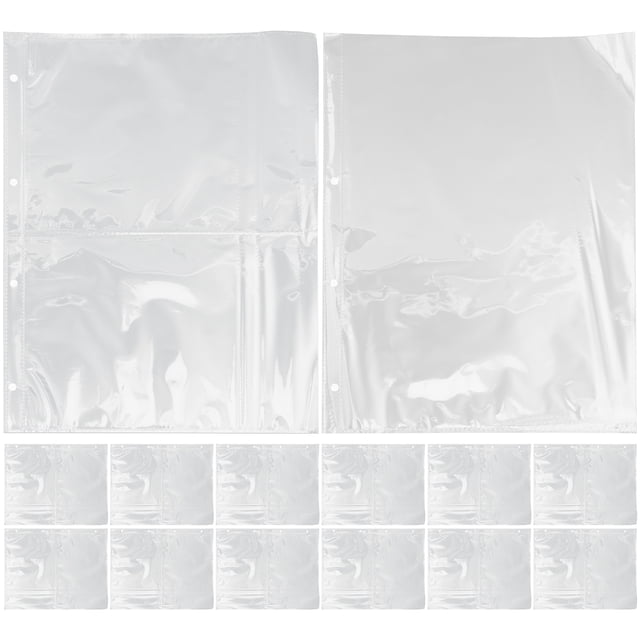 50Pcs Photo Album Looseleaf Photo Sleeves Refill Album Pages Reusable Album Photo Pages
