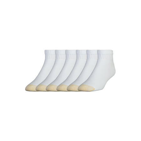 Gold Toe Men's Full Cushion Cotton Quarter Socks, 6 Pairs