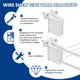 thumbnail image 4 of Soporte de pared de alambre ZIUZI Heavy Duty, blanco, 4 of 7