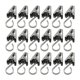 thumbnail image 2 of 100 piezas de clips para cortinas con ganchos para colgar cortinas, clips para cortinas de ducha con ganchos, 2 of 5