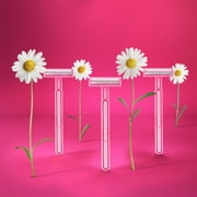 Daisy Gillette Disposable Razors for Women, 2-Bladed, 18 Count, Pink