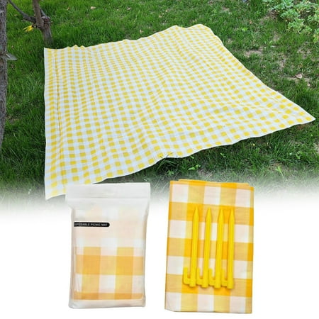 

Xinduolei Checkered Tablecloth Oil Heavy Duty Wiping Tablecloth Suitable for Dining/camping/picnicking/outdoor Yellow White and Red Dining Table Set Setting for 4 Dinner Table Set for 6 with Dinning