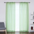 thumbnail image 1 of Best Home Fashion Sheer Houndstooth Curtains, 1 of 2