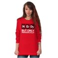 thumbnail image 4 of Periodically Nerdy Chemistry Science Long Sleeve TShirt Men Women Brisco Brands L, 4 of 6
