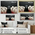 thumbnail image 4 of Designart "Minimalist Flock Black and White Sheep" Animals Floater Framed Canvas Art Print, 4 of 7