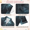 thumbnail image 4 of FORMRS Kids Short Sleeve Top and Pants Pajama Set Unisex Satin 2-Piece Sleepwear, Sizes 13-14Y, Lightning Pattern, 4 of 8