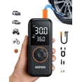 thumbnail image 1 of Compresor de aire portátil de 150 PSI con inflador de neumáticos inalámbrico y batería de 6600 mAh que ofrece 5 modos preestablecidos luz LED y función powerbank para coches motos bicis y pelotas, 1 of 7