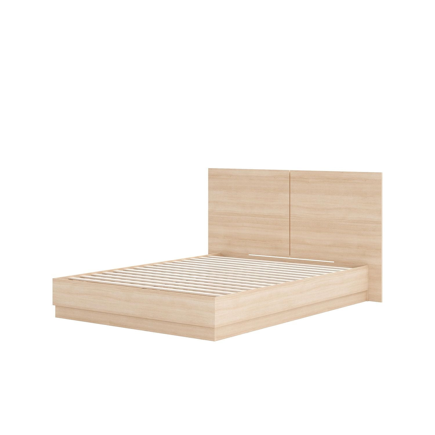 Milano Full Size Platform Bed with Headboard
