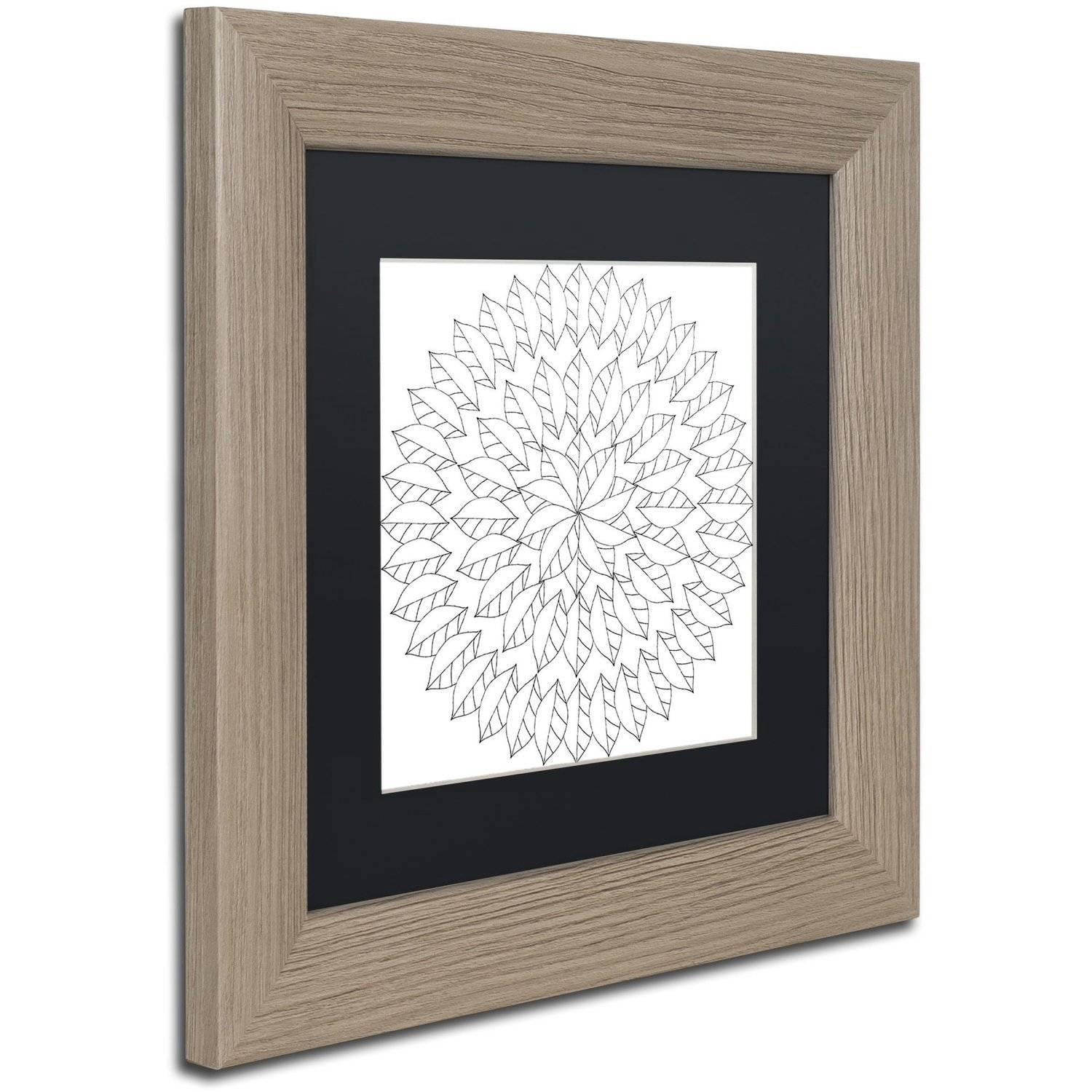 Trademark Fine Art "Big Beautiful Blossoms 8" Canvas Art by Hello Angel, Black Matte, Birch Frame