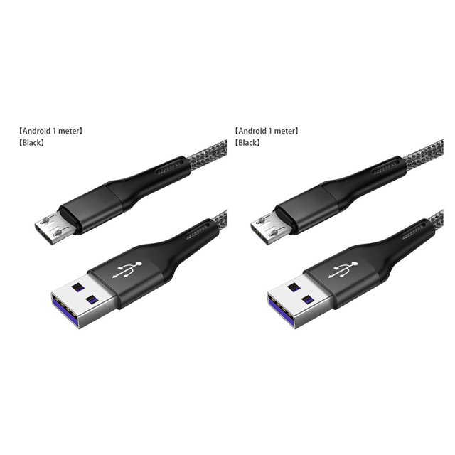 sweethay Micro Usb Kabel 3A Nylon Snel Opladen Usb Data Kabel Voor para tableta Android Mobiele Telefoon Usb oplaadkabel Type1 NO1