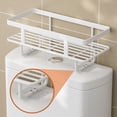 thumbnail image 6 of Hovmgk Toilet Tank Rack, Multifunctional Bathroom Shower Storage Rack, Iron Shelf with Easy Installation for Toiletries & Accessories, Space-Saving Design for Bathroom Organization, Black & White, 6 of 6