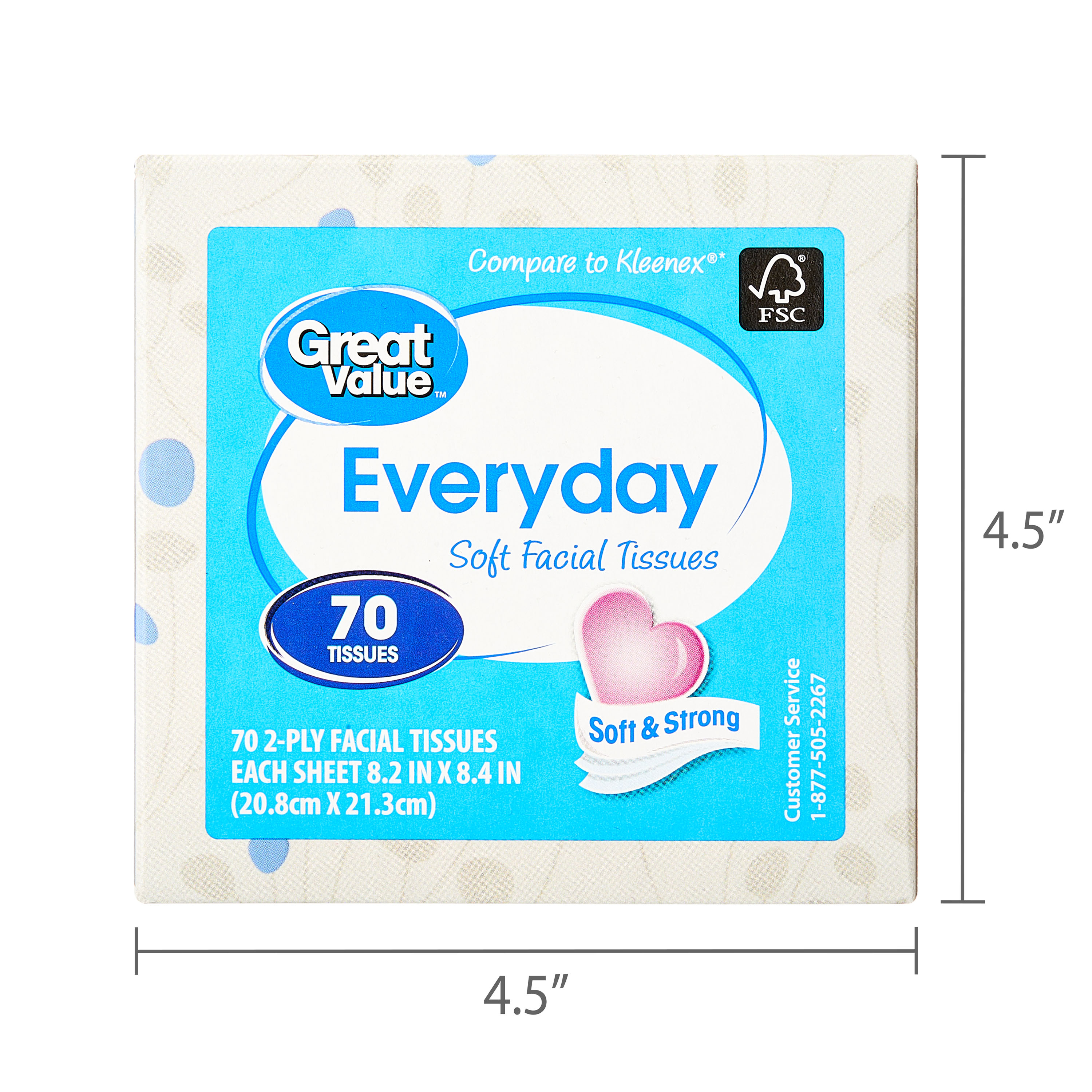 Great Value Everyday Soft Facial Tissues, 18 Pack photo 7