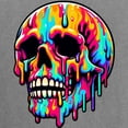 thumbnail image 3 of CafePress - Vibrant Melting Skull Women's Comfort Colors® T Shirt - Womens Comfort Colors® Shirt, 3 of 4