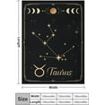 thumbnail image 2 of Taurus Blanket Constellations Throw Blankets 12 Horoscope Astrology Soft Cozy Personalized Flannel Throw Blankets 60x50 in, 2 of 6