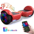 thumbnail image 1 of HOVERSTAR 6"Off-Road Hoverboard for Kids & Adults,Two-Wheel Self Balancing Flashing LED Wheels Electric Scooter,15km/h Max Speed,LED Light,UL 2272 Certified (Red), 1 of 8