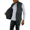 thumbnail image 6 of ToBeInStyle Men's Zip Up Sleeveless High Collar Polar Fleece Vest - Grey - Medium, 6 of 7