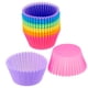 thumbnail image 2 of NvziJuego de 24 moldes de silicona para hornear magdalenas, reutilizables y antiadherentes, multicolor, 2 of 4