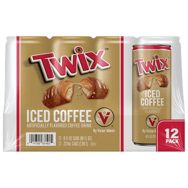 Victor Allen's Coffee Twix Iced Coffee Latte Ready to Drink, 12 Pack - 8oz Cans