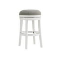 thumbnail image 6 of Alaterre Furniture Clara Swivel Backless Bar Height Wood Stool, White, 6 of 6
