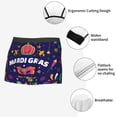 thumbnail image 6 of Balery Happy Mardi Gras Men's Boxer Briefs, Soft and Breathable Cotton Underwear with nylon Waistband-Medium, 6 of 9