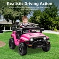 thumbnail image 2 of CazToi Ride On Truck for Kids, 12V Battery Powered Toy Car with Remote Control, Spring Suspension, LED Headlight and Music, Dual 25W Toddler Electric Vehicles for Girls Boys 2-5, 2 of 9