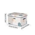 thumbnail image 3 of Heavy Duty Storage Bag With Reinforced Carrying Handles Clothing Quilt Storage Bag Moving Packing Bag Thickened Double Zipper Saves Travel Space, 3 of 6