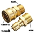thumbnail image 4 of Pressure Washer Quick Release 14.8mm 3/8In Male To M22 Male Fitting Coupling Set, 4 of 5