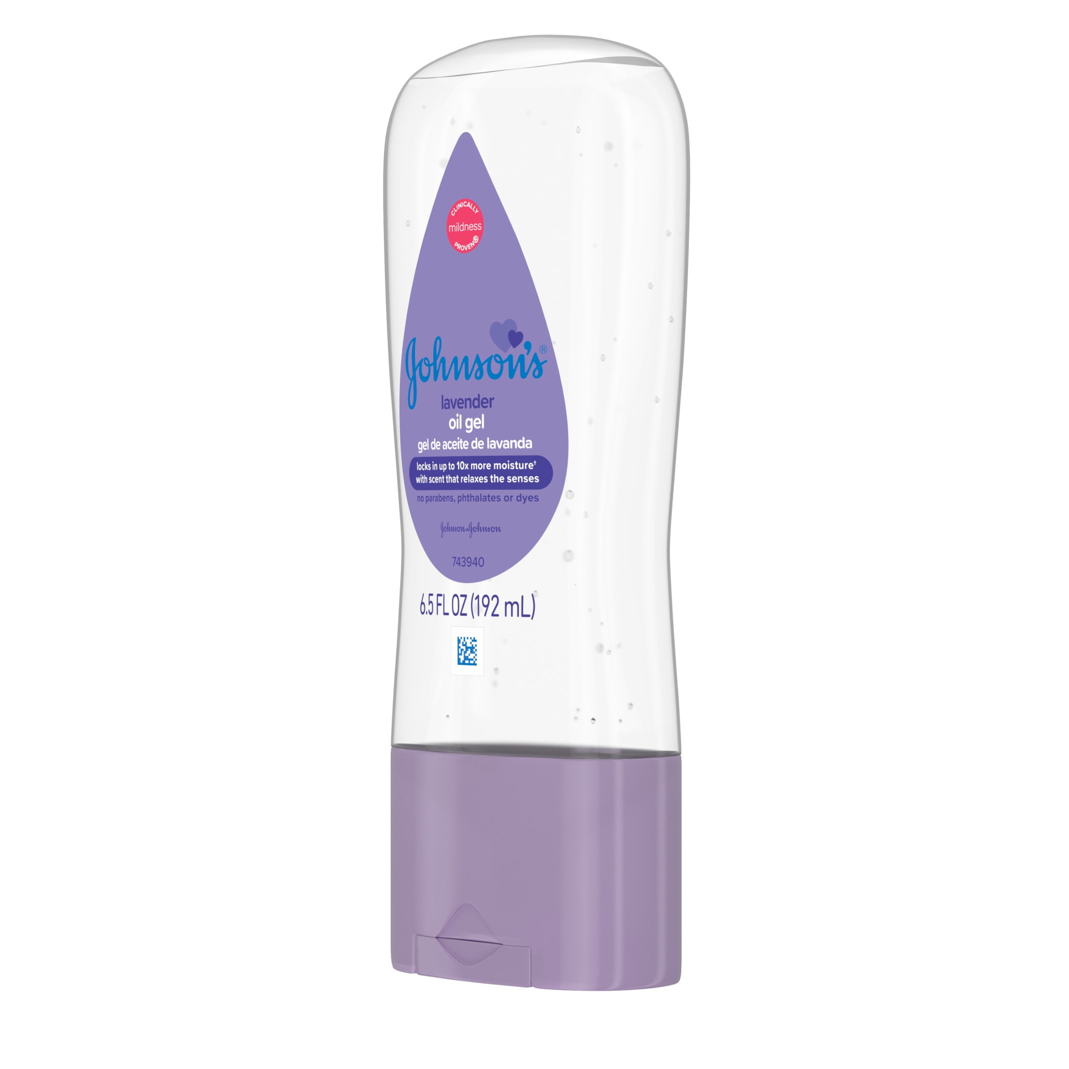 Johnson's Baby Moisturizing Oil Gel with Lavender Scent, 6.5 fl. oz